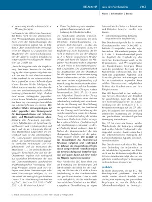 Vorschauseite 3: BD Aktuell Neuer BDA-Musterprozess: Kooperationsvertrag Gemeinschaftspraxis und Krankenhaus