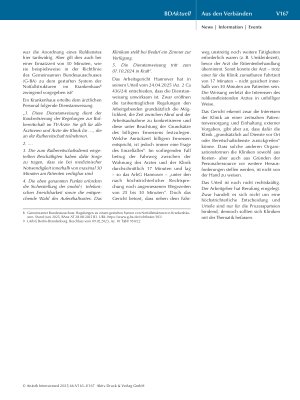 Vorschauseite 5: BD Aktuell Neuer BDA-Musterprozess: Kooperationsvertrag Gemeinschaftspraxis und Krankenhaus