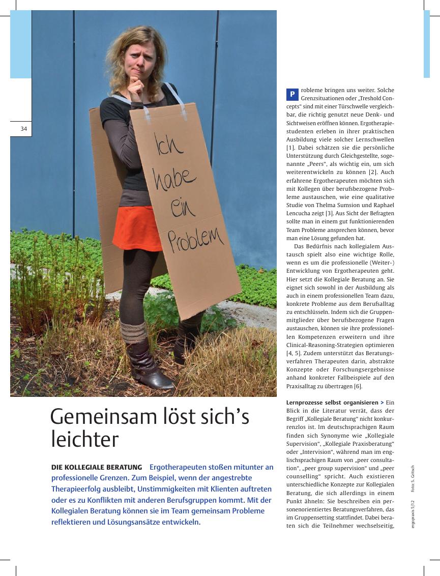 Vorschauseite 1: Die Kollegiale Beratung ? Gemeinsam löst sich?s leichter