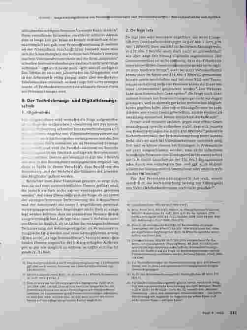 Vorschauseite 2: Ausgestaltungsformen von Personalratssitzungen und -Beschlussfassungen - Bestandsaufnahme und Ausblick