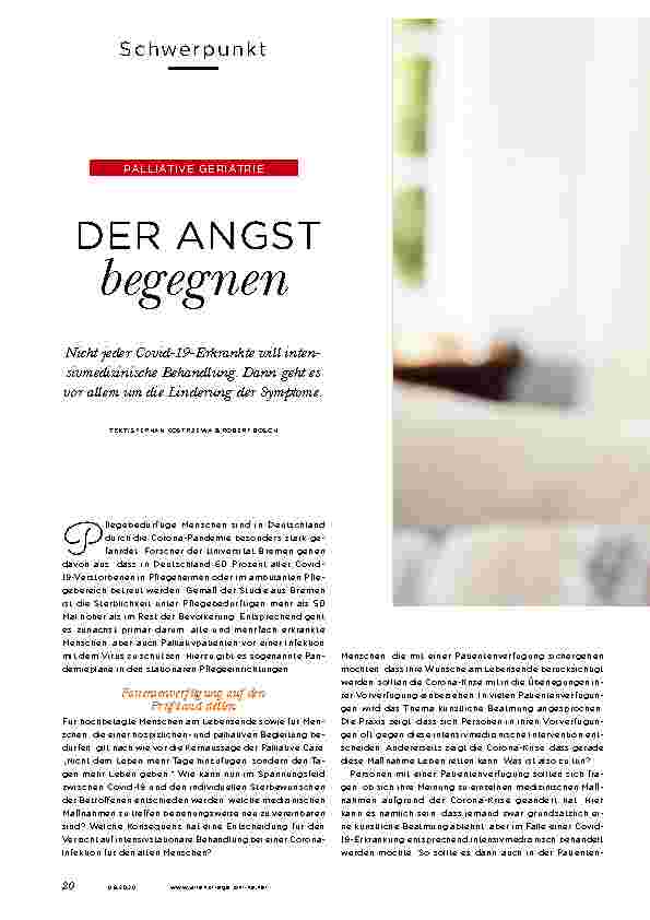 Vorschauseite 1: Corrected: DER ANGST begegnen