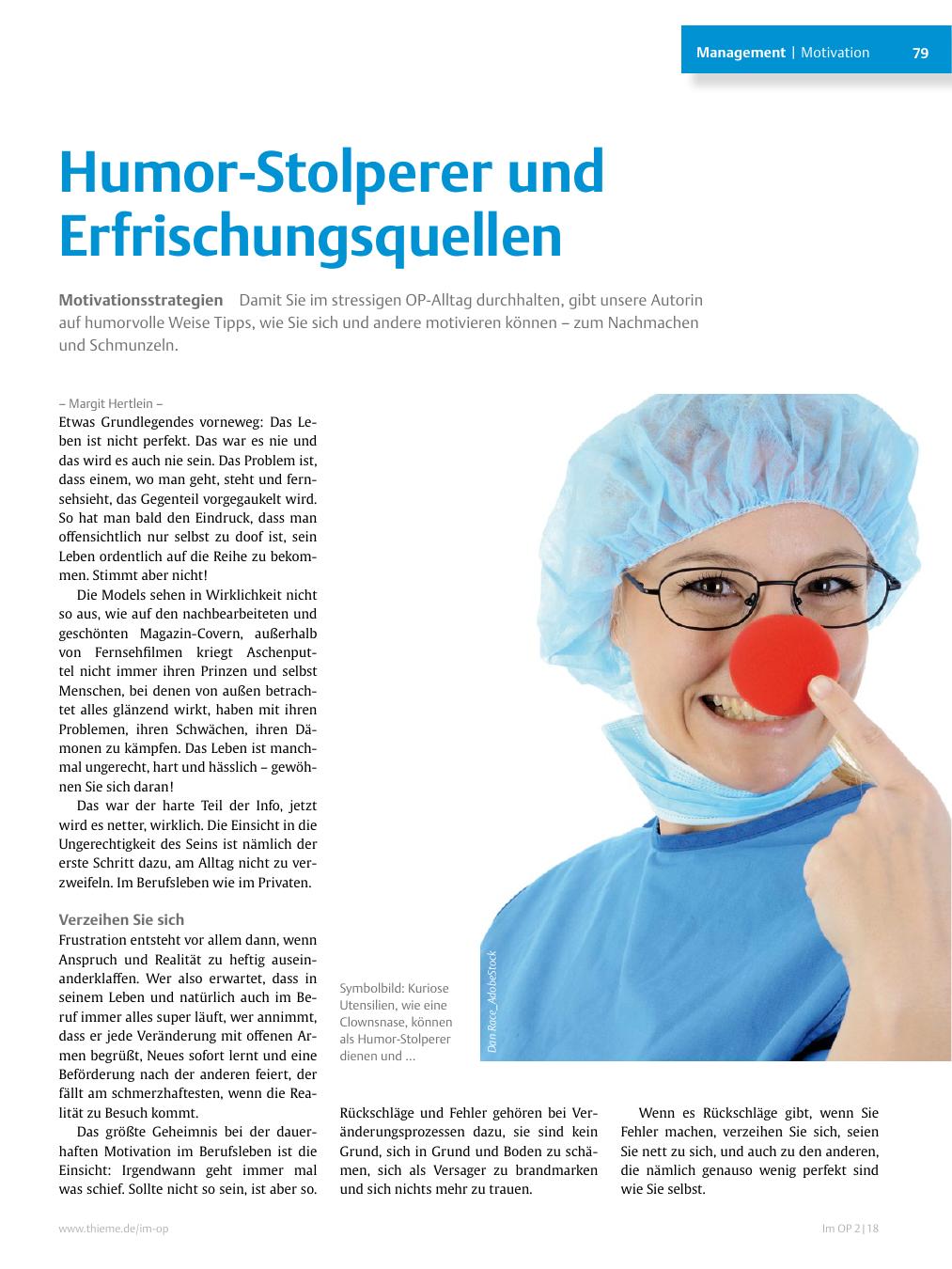 Vorschauseite 1: Humor-Stolperer und Erfrischungsquellen