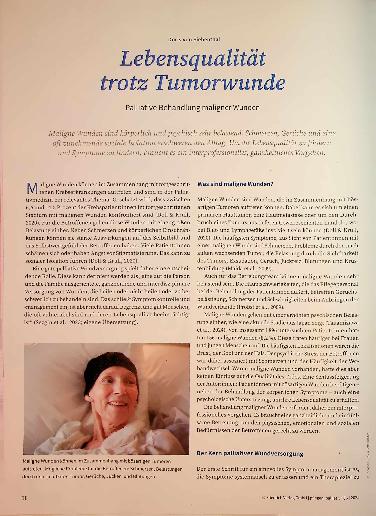 Vorschauseite 1: Lebensqualität trotz Tumorwunde Palliative Behandlung maligner Wunden