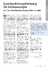 Vorschauseite 1: Suchmaschinenoptimierung für Stellenanzeigen: Fünf Tipps, wie Stellenausschreibungen sichtbarer werden.