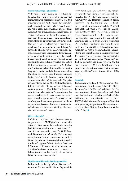 Vorschauseite 3: Diversität und Lebensstile – ältere Lesben, Schwule und Transpersonen