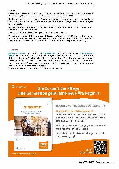 Vorschauseite 4: Diversität und Lebensstile – ältere Lesben, Schwule und Transpersonen