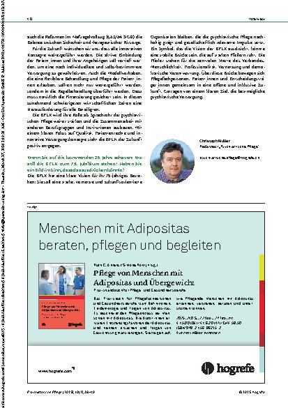 Vorschauseite 3: Sprachrohr für die psychiatrische Pflege