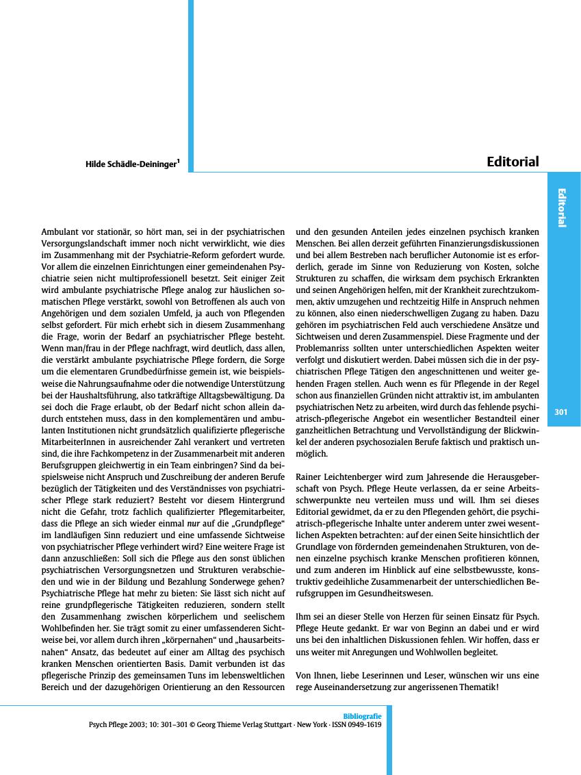 Vorschauseite 1: Editorial