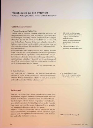 Vorschauseite 3: In welcher Gesellschaft wollen wir leben und sterben? Unterricht in Praktischer Philosophie als Beitrag zu sorgenden Gemeinschaften
