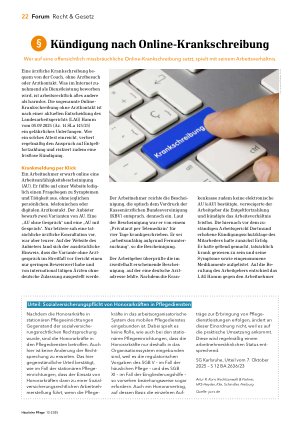 Vorschauseite 1: Kündigung nach Online-Krankschreibung