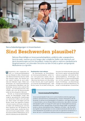 Vorschauseite 1: Geruchsbelästigungen in Innenräumen Sind Beschwerden plausibel?