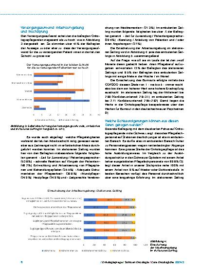 Vorschauseite 2: Wie geht es den Onkologiepflegenden in der Schweiz?