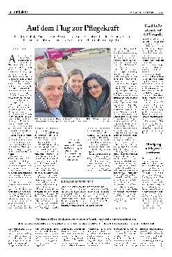 Vorschauseite 1: Auf dem Flug zur Pflegekraft