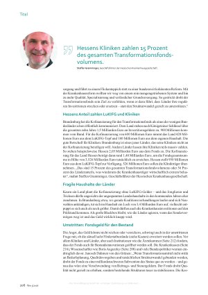 Vorschauseite 5: Zank um den größten Geldtopf der Klinikgeschichte