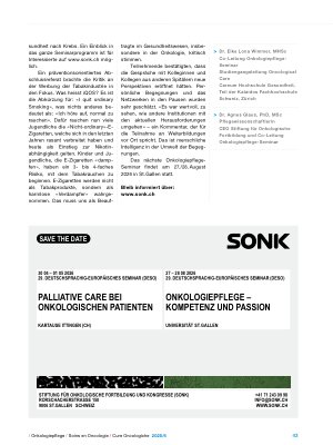Vorschauseite 2: Künstliche Intelligenz revolutioniert Grundlegendes – auch in der Onkologiepflege