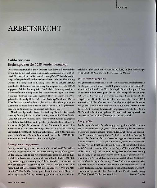 Vorschauseite 1: Arbeitsrecht