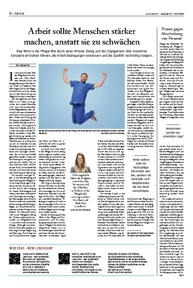 Vorschauseite 1: Arbeit sollte Menschen stärker machen, anstatt sie zu schwächen.