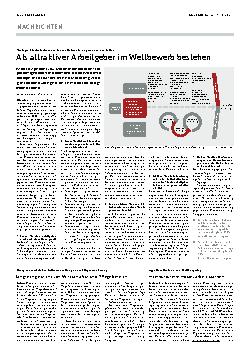 Vorschauseite 1: Als attraktiver Arbeitgeber im Wettbewerb bestehen.