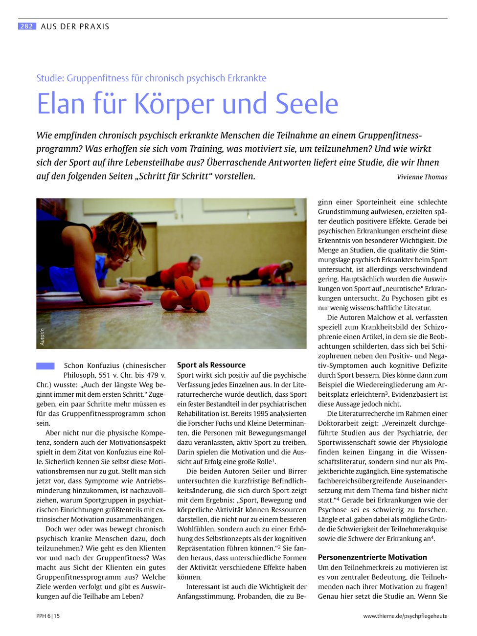 Vorschauseite 1: Elan für Körper und Seele