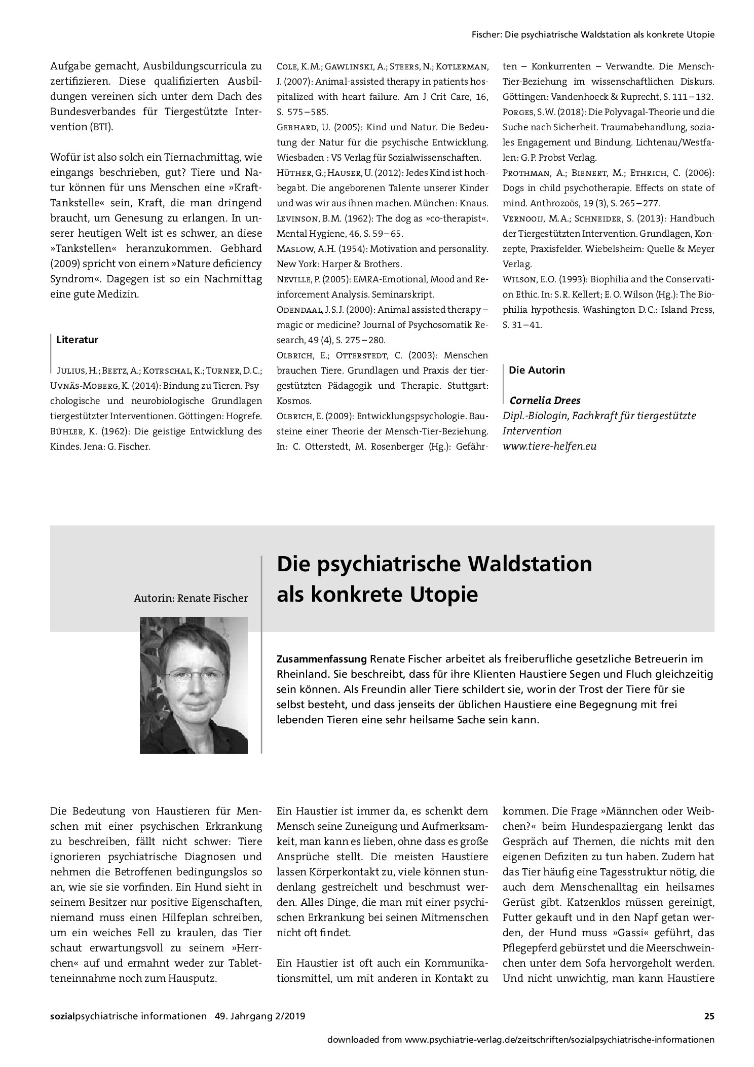 Vorschauseite 4: Einfach mal in netter Gesellschaft herumsitzen... Tiergestützte Intervention in der Allgemeinpsychiatrie