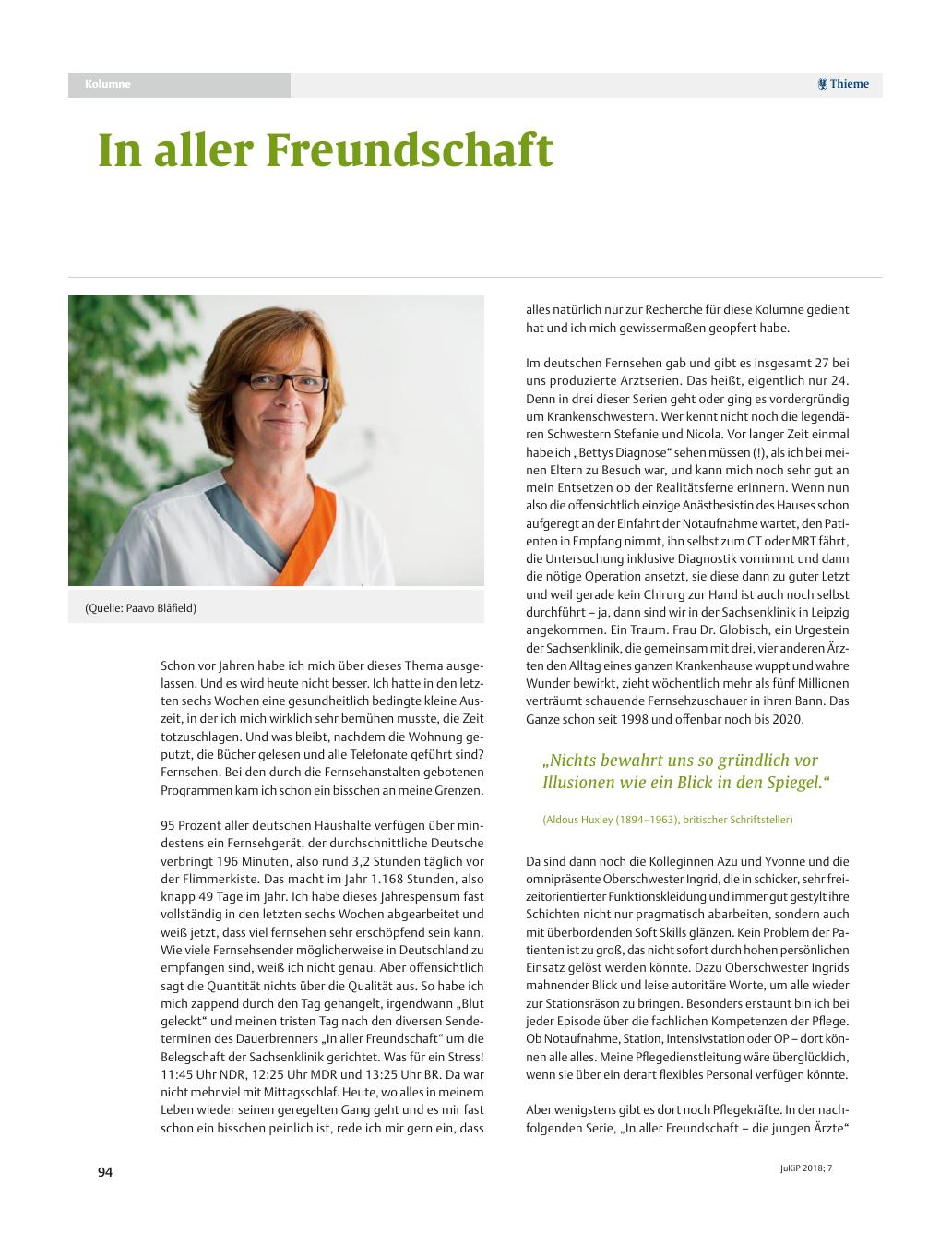 Vorschauseite 1: In aller Freundschaft