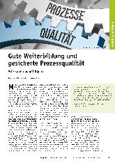 Vorschauseite 1: Gute Weiterbildung und gesicherte Prozessqualität. Wie kann das gelingen?