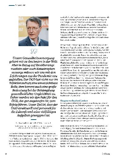 Vorschauseite 2: Öffentlicher Gesundheitsdienst – Ein Pakt für die Zukunft