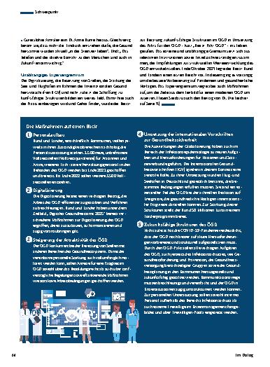 Vorschauseite 4: Öffentlicher Gesundheitsdienst – Ein Pakt für die Zukunft
