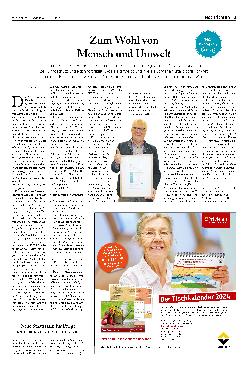 Vorschauseite 1: Zum Wohl von Mensch und Umwelt