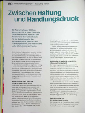 Vorschauseite 1: Zwischen Haltung und Handlungsdruck