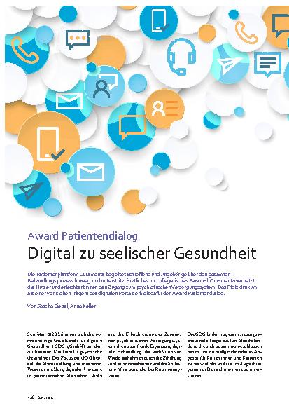 Vorschauseite 1: Award Patientendialog Digital zu seelischer Gesundheit