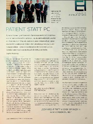 Vorschauseite 1: Patient statt PC