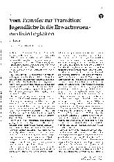 Vorschauseite 1: Vom Transfer zur Transition: Jugendliche in die Erwachsenenmedizin begleiten