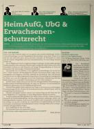Vorschauseite 1: HeimAufG, UbG & Erwachsenenschutzrecht