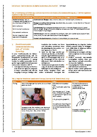 Vorschauseite 3: Lust auf Lesen – Spaß am Sprechen: das digitale Leseabenteuer „Kuno taucht ab“
