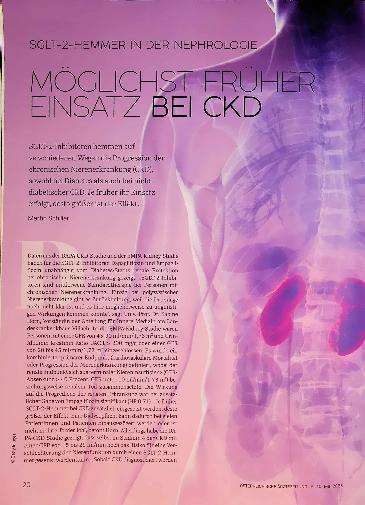 Vorschauseite 1: SGLT-2-Hemmer in der Nephrologie möglichst früher Einsatz bei CKD