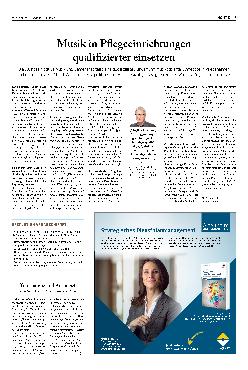Vorschauseite 1: Musik in Pflegeeinrichtungen qualifizierter einsetzen.