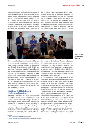 Vorschauseite 2: Freiheitliche Werte und Demokratie stärken: Perspectives – ein Projekt der Goethe-Institute in Mittelosteuropa