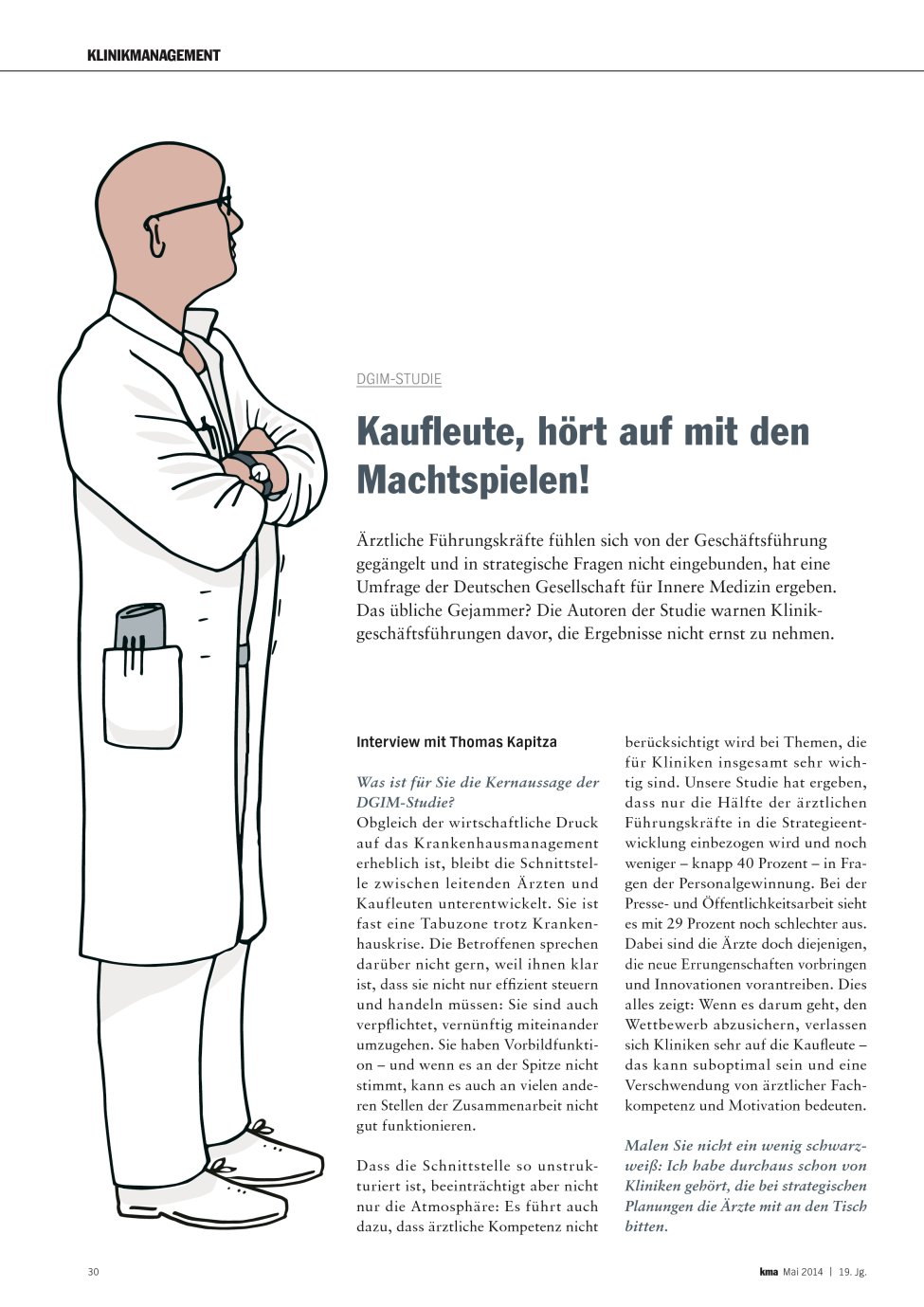 Vorschauseite 1: Kaufleute, hört auf mit den Machtspielen!