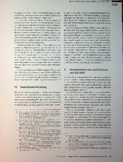 Vorschauseite 3: Just Culture und ISO 9001 - Synergien für Qualität und Patientensicherheit im Gesundheitswesen