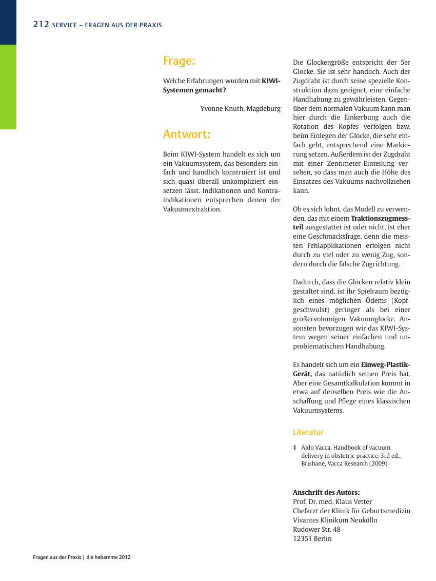 Vorschauseite 1: Fragen aus der Praxis
