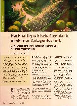 Vorschauseite 1: Nachhaltig wirtschaften dank moderner Anlagentechnik