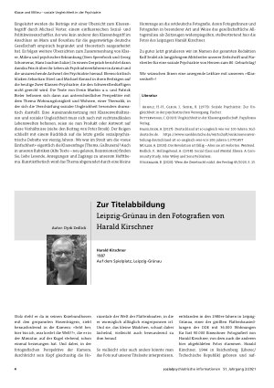 Vorschauseite 1: Zur Titelabbildung Leipzig-Grünau in den Fotografien von Harald Kirschner