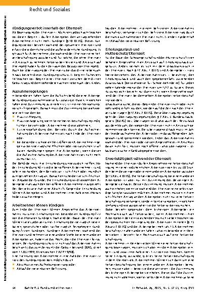 Vorschauseite 3: Rund um die Elternzeit