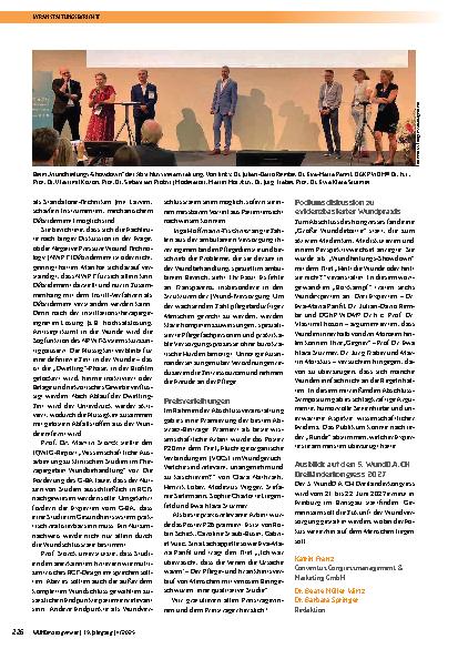Vorschauseite 4: 4. WundD. A. CH DreiLänderKongress in Freiburg – „Der Mensch im Fokus“