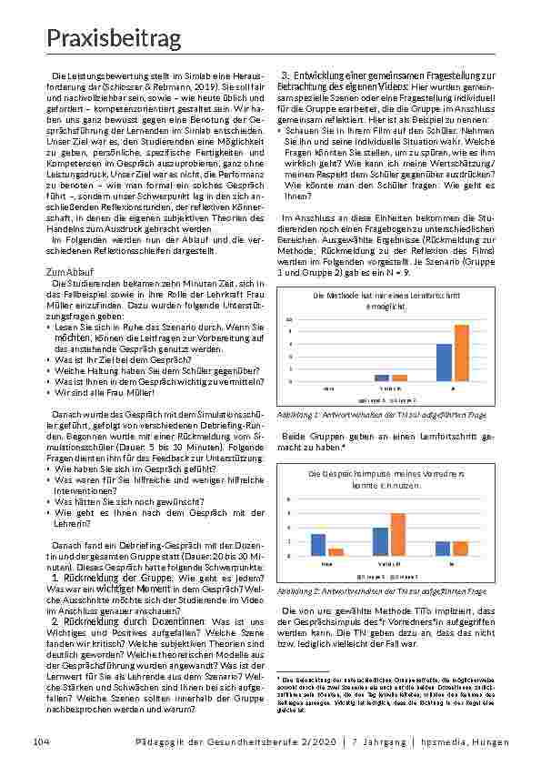 Vorschauseite 4: Wie lernt man als angehender Lehrender Lernentwicklungsgespräche in der Pflegeausbildung zu führen?