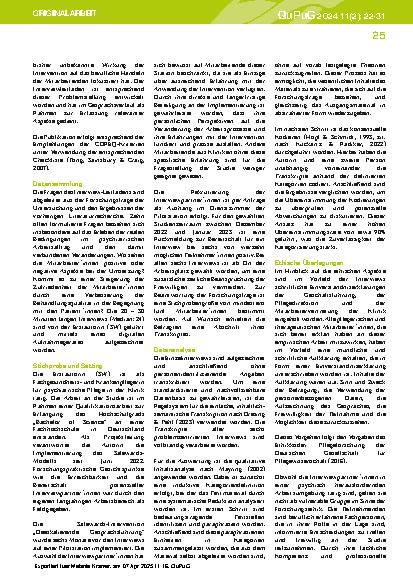 Vorschauseite 4: Das Erleben der Safewards-Intervention „Deeskalierende Gesprächsführung“ bei pflegerisch - therapeutischen Mitarbeiter*innen in der Psychiatrie