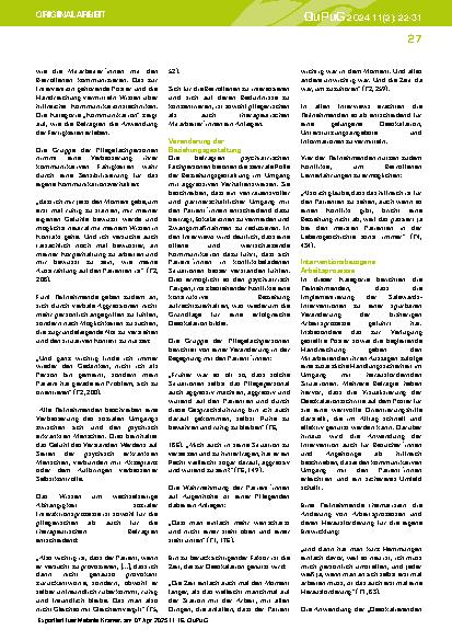 Vorschauseite 6: Das Erleben der Safewards-Intervention „Deeskalierende Gesprächsführung“ bei pflegerisch - therapeutischen Mitarbeiter*innen in der Psychiatrie