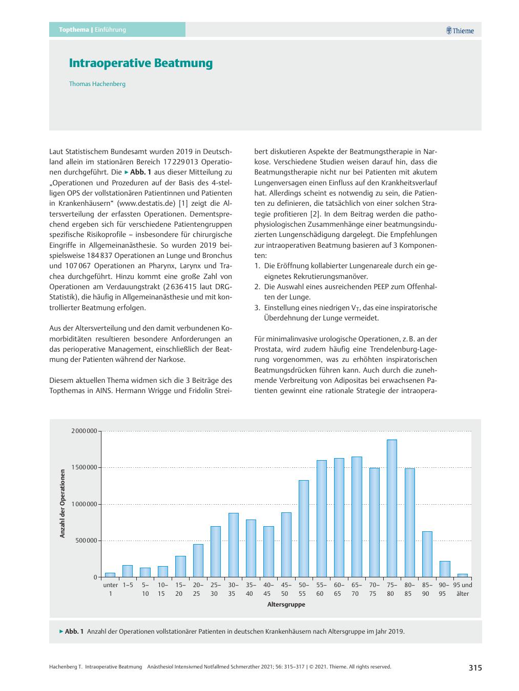 Vorschauseite 1: Intraoperative Beatmung