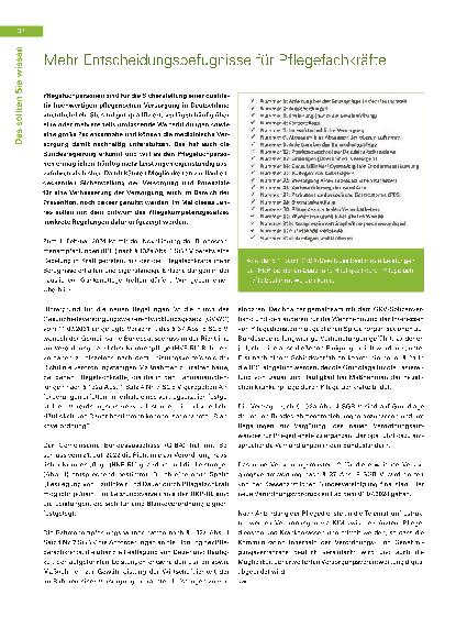 Vorschauseite 4: Neue Qualifizierungsanforderungen an ambulante Pflegedienste: Betreuungsangebote könnten wegbrechen